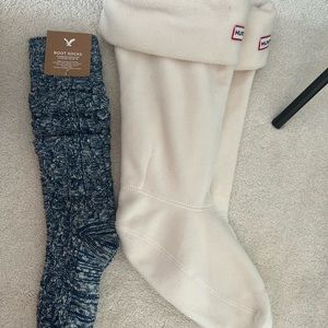 Hunter tall boot socks (plus free American Eagle boot socks)